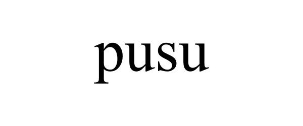 Trademark Logo PUSU