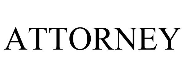Trademark Logo ATTORNEY
