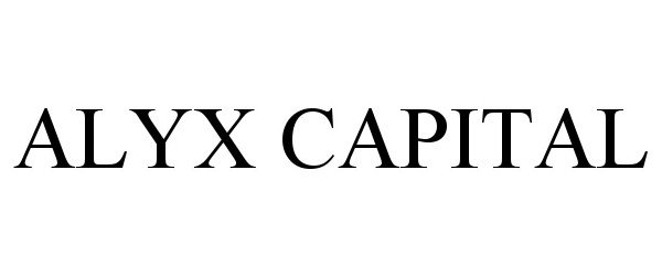  ALYX CAPITAL