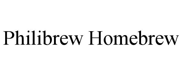  PHILIBREW HOMEBREW