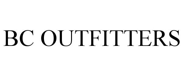Trademark Logo BC OUTFITTERS
