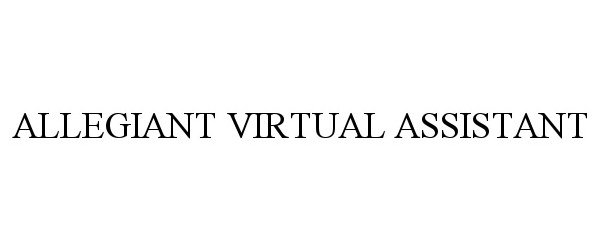  ALLEGIANT VIRTUAL ASSISTANT