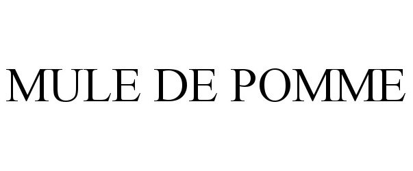 Trademark Logo MULE DE POMME