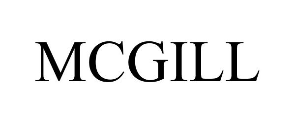Trademark Logo MCGILL