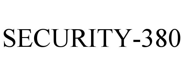 Trademark Logo SECURITY-380