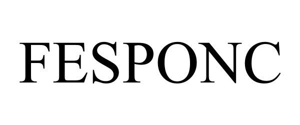 Trademark Logo FESPONC