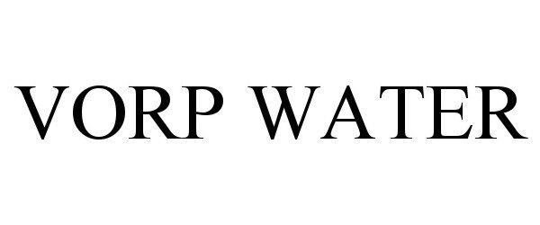 Trademark Logo VORP WATER