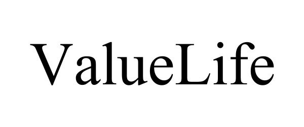 Trademark Logo VALUELIFE
