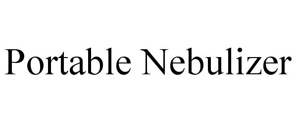 Trademark Logo PORTABLE NEBULIZER