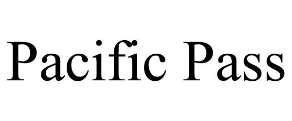Trademark Logo PACIFIC PASS