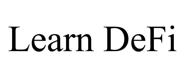 Trademark Logo LEARN DEFI