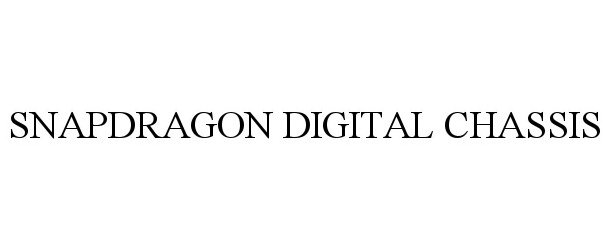  SNAPDRAGON DIGITAL CHASSIS