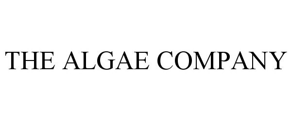  THE ALGAE COMPANY