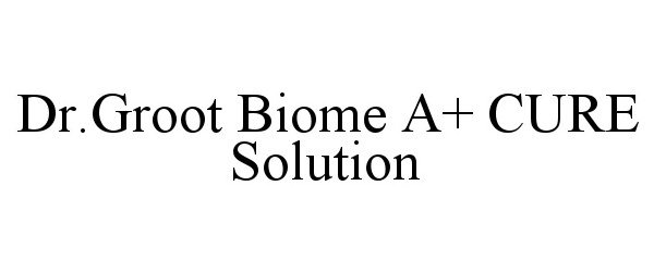 Trademark Logo DR.GROOT BIOME A+ CURE SOLUTION