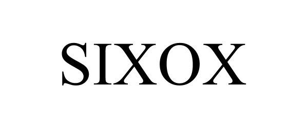 Trademark Logo SIXOX
