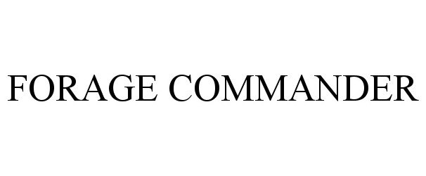  FORAGE COMMANDER