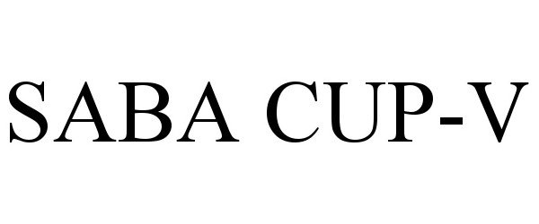 Trademark Logo SABA CUP-V
