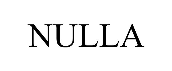 Trademark Logo NULLA