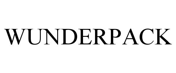 Trademark Logo WUNDERPACK