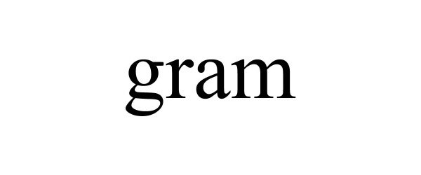 Trademark Logo GRAM