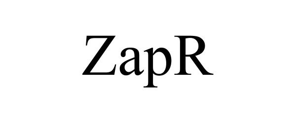 Trademark Logo ZAPR