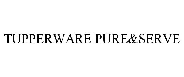  TUPPERWARE PURE&amp;SERVE