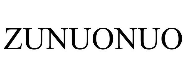Trademark Logo ZUNUONUO