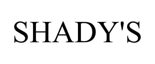 Trademark Logo SHADY'S