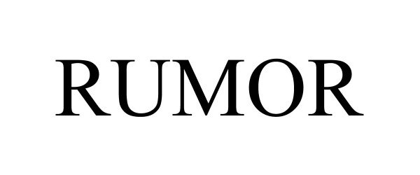 Trademark Logo RUMOR