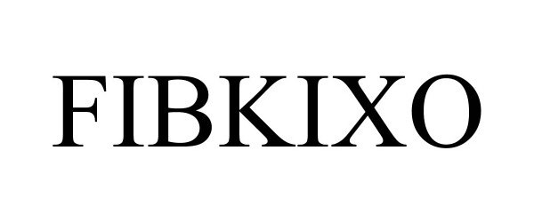 Trademark Logo FIBKIXO