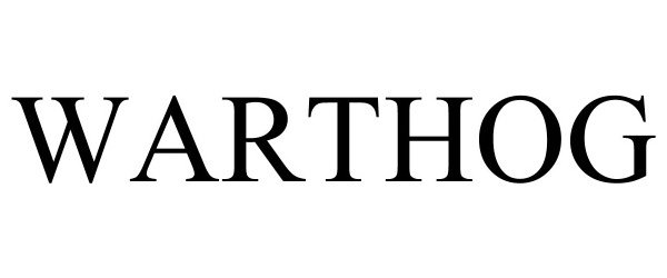 Trademark Logo WARTHOG