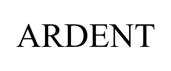 Trademark Logo ARDENT