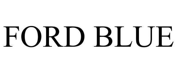 Trademark Logo FORD BLUE