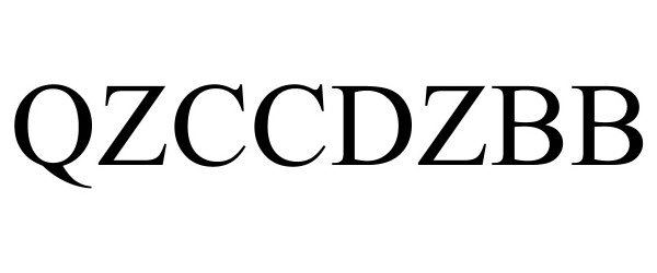 Trademark Logo QZCCDZBB