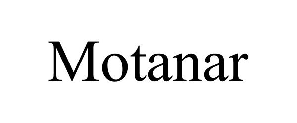 Trademark Logo MOTANAR