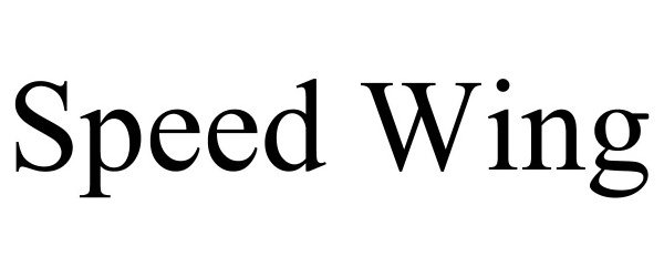 Trademark Logo SPEED WING