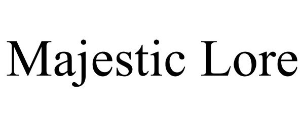 Trademark Logo MAJESTIC LORE