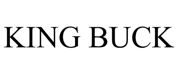 Trademark Logo KING BUCK