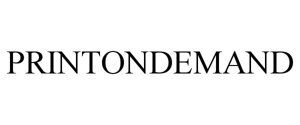 Trademark Logo PRINTONDEMAND