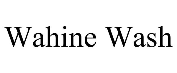  WAHINE WASH