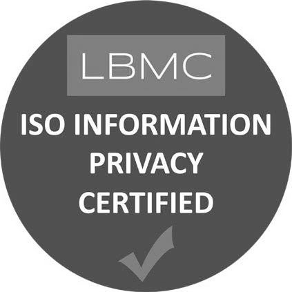 Trademark Logo LBMC ISO INFORMATION PRIVACY CERTIFIED