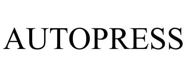 Trademark Logo AUTOPRESS