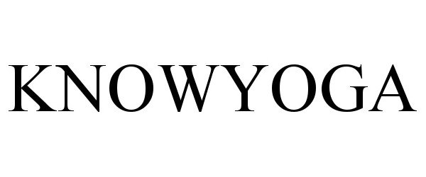 Trademark Logo KNOWYOGA