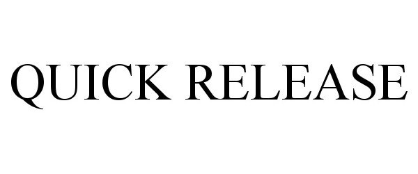 Trademark Logo QUICK RELEASE