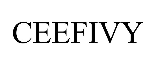 Trademark Logo CEEFIVY