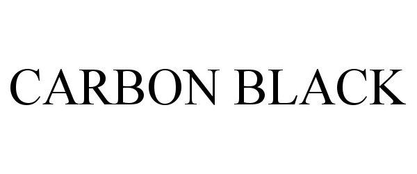 Trademark Logo CARBON BLACK