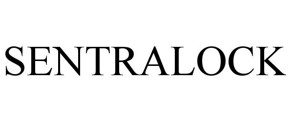 Trademark Logo SENTRALOCK