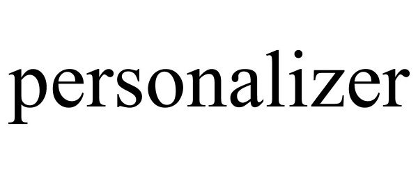 Trademark Logo PERSONALIZER