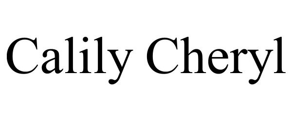  CALILY CHERYL