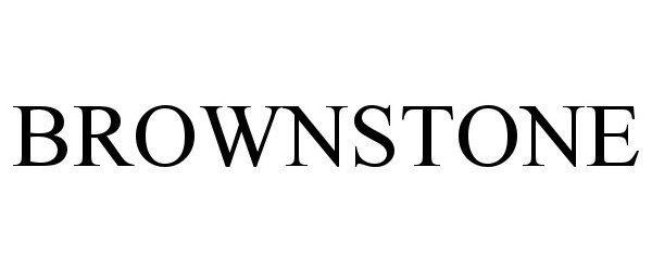 Trademark Logo BROWNSTONE